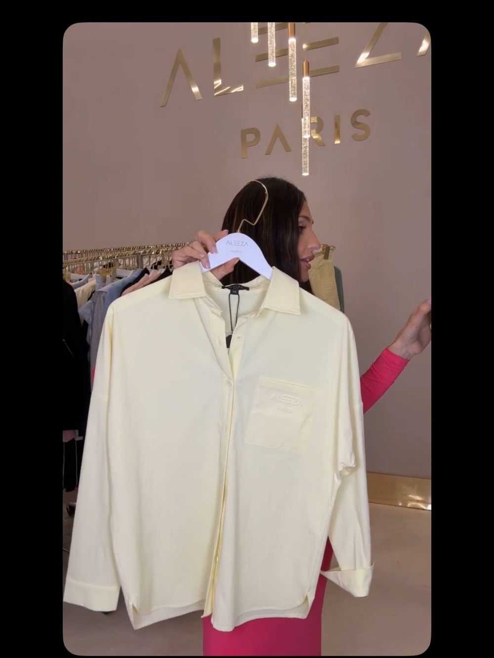 Aleeza Paris L Urban Women’s beautiful Button-Up Shirt NWT - Picture 4 of 8